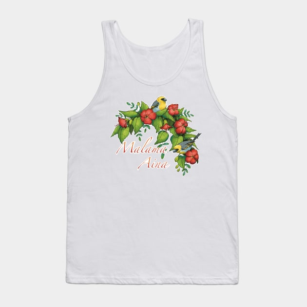 Hawaiian “Protect the Land” Tank Top by Bee and Clover Designs